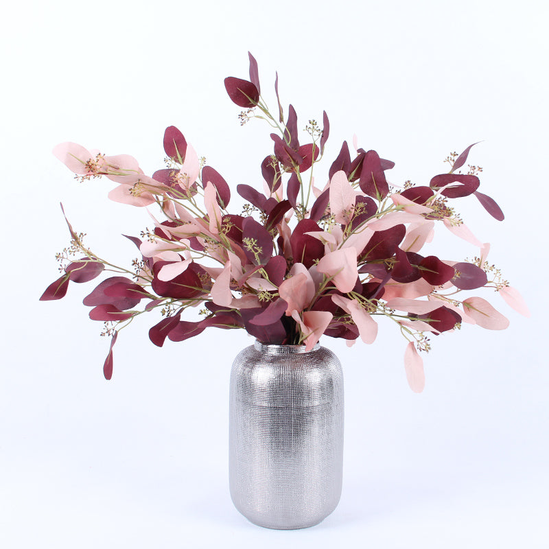 Artificial Eucalyptus in Pink or Red 29" Tall