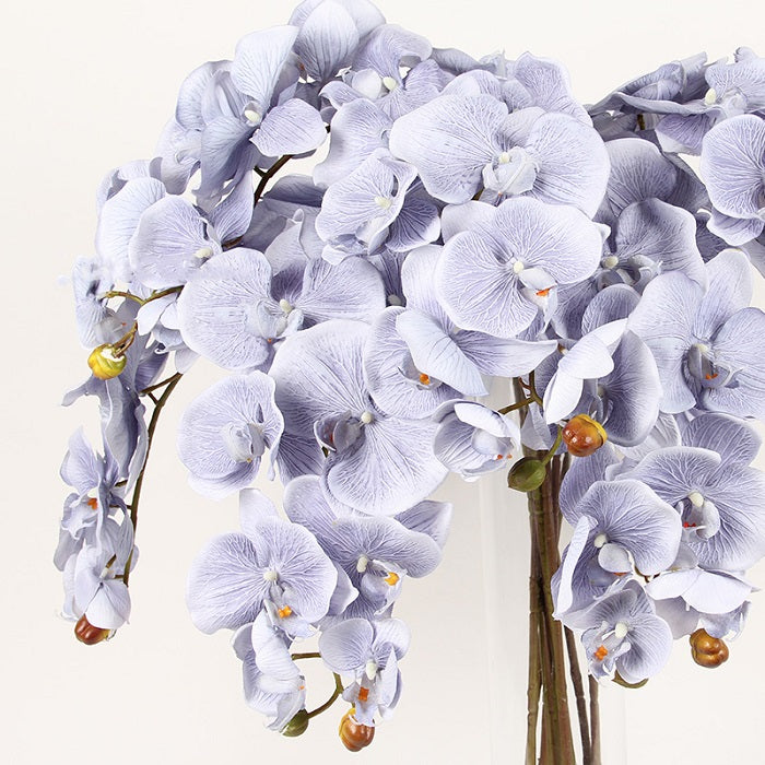 Silk Butterfly Orchid Stem in Light Purple 37" Tall
