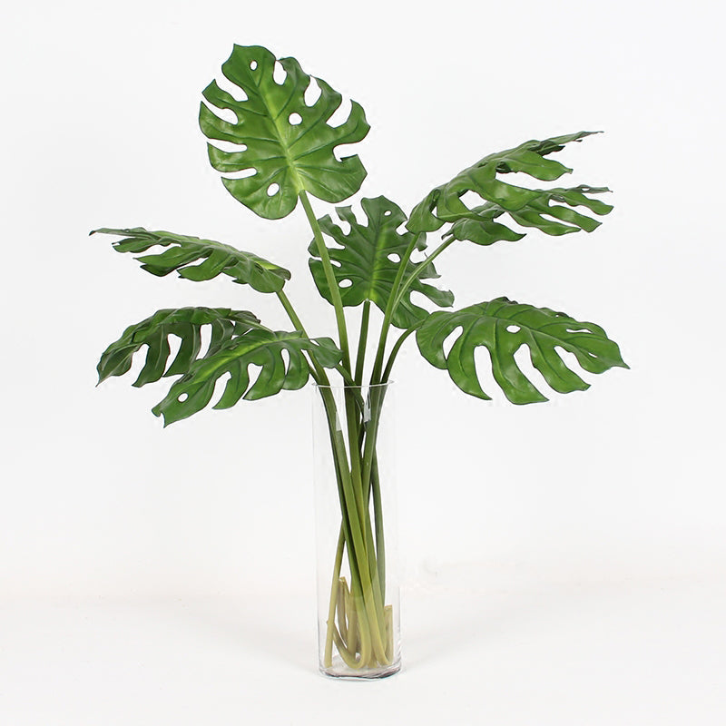 Artificial Green Turtle Leaf Stem 31" Tall