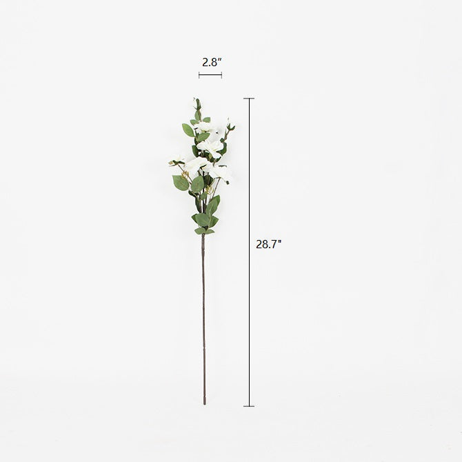 Silk Flower Little White Rosa Stem 29" Tall