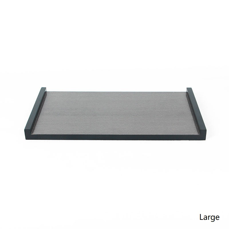 Modern Black Gray Wood Tray